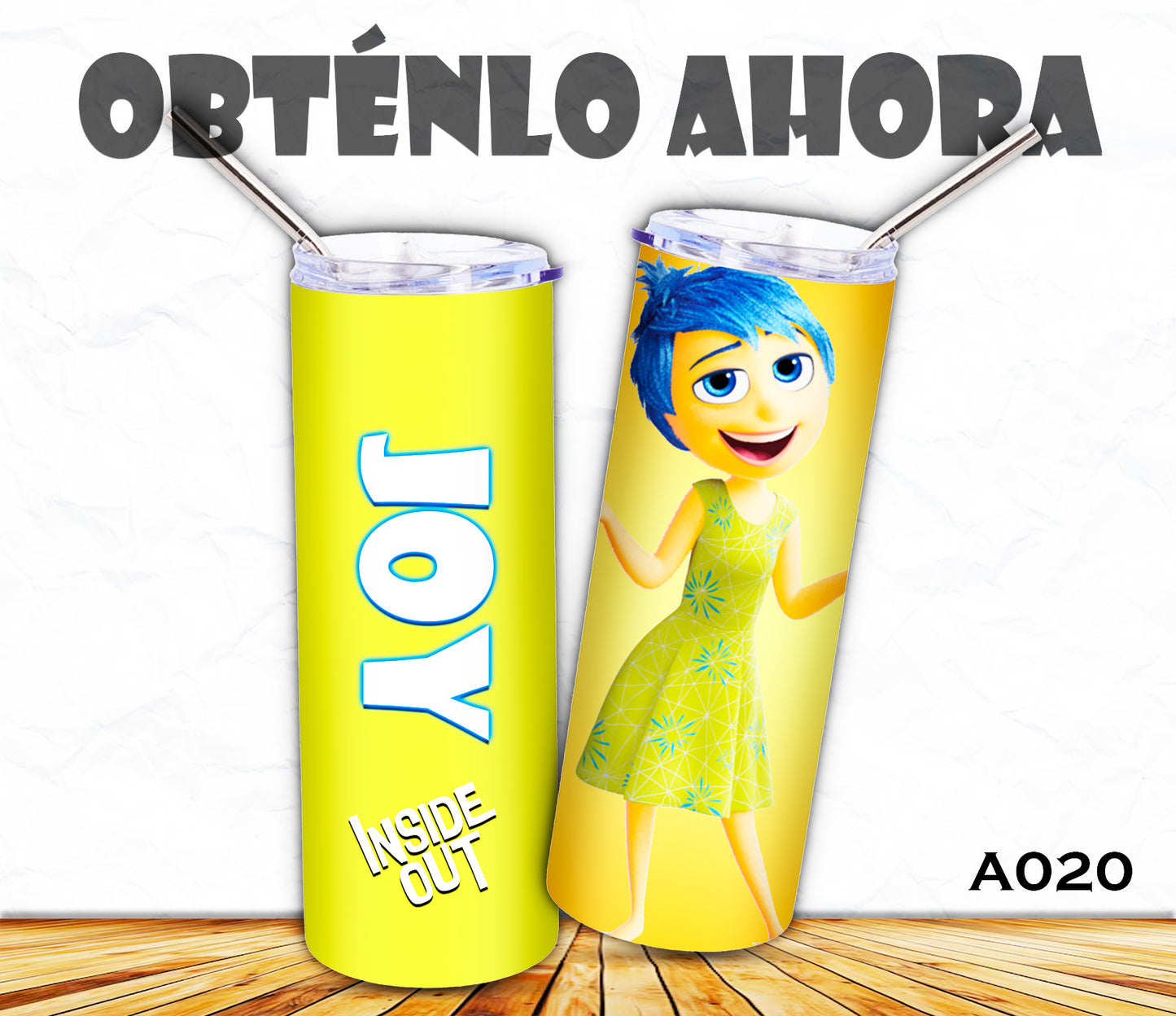 vaso 20oz inside out joy  a020
