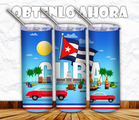 vaso 20oz love cuba  a051