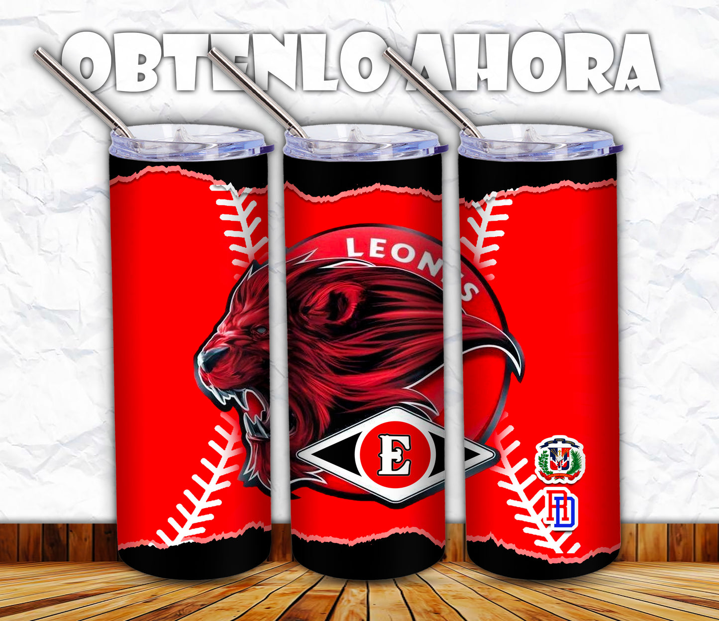 vaso 20oz beisbol dominicano