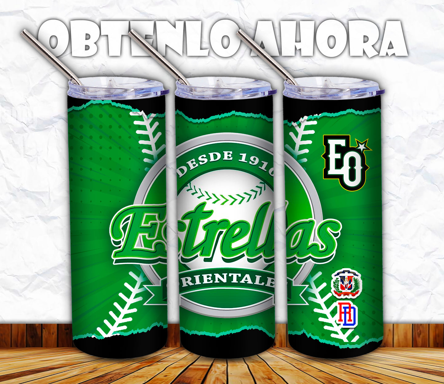 vaso 20oz beisbol dominicano