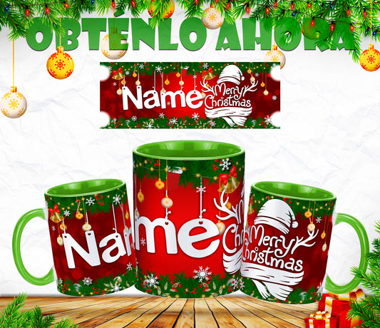 Taza personalizada navidad 11oz  p001