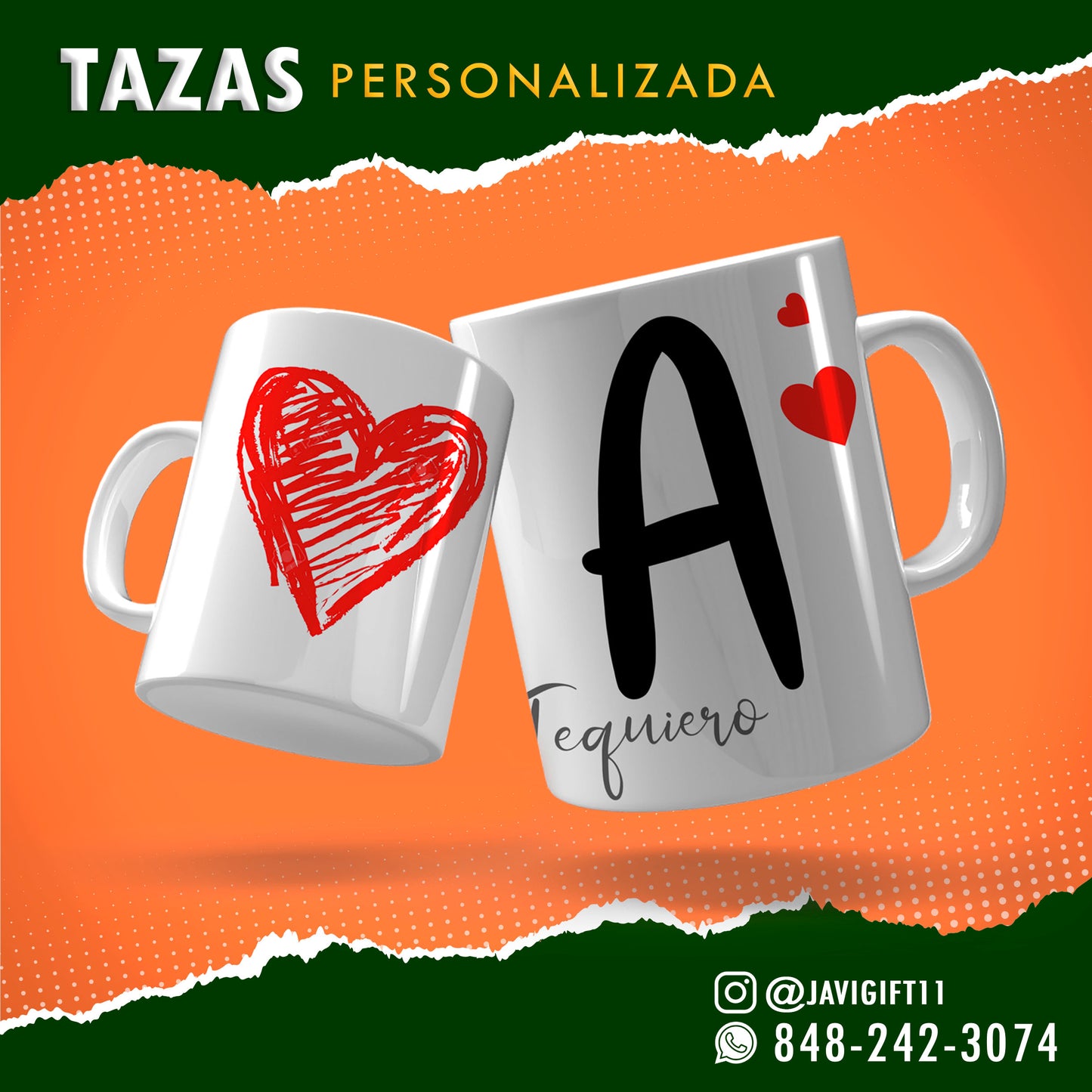 Tazas Personalizado de la A a Z 11oz