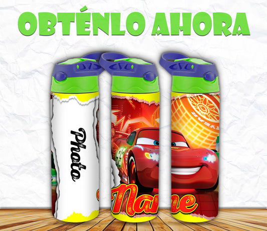vaso niño personalizado rayo mcqueen 16oz p010
