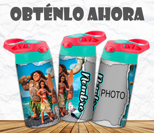 vaso de niño personalizado moana p016