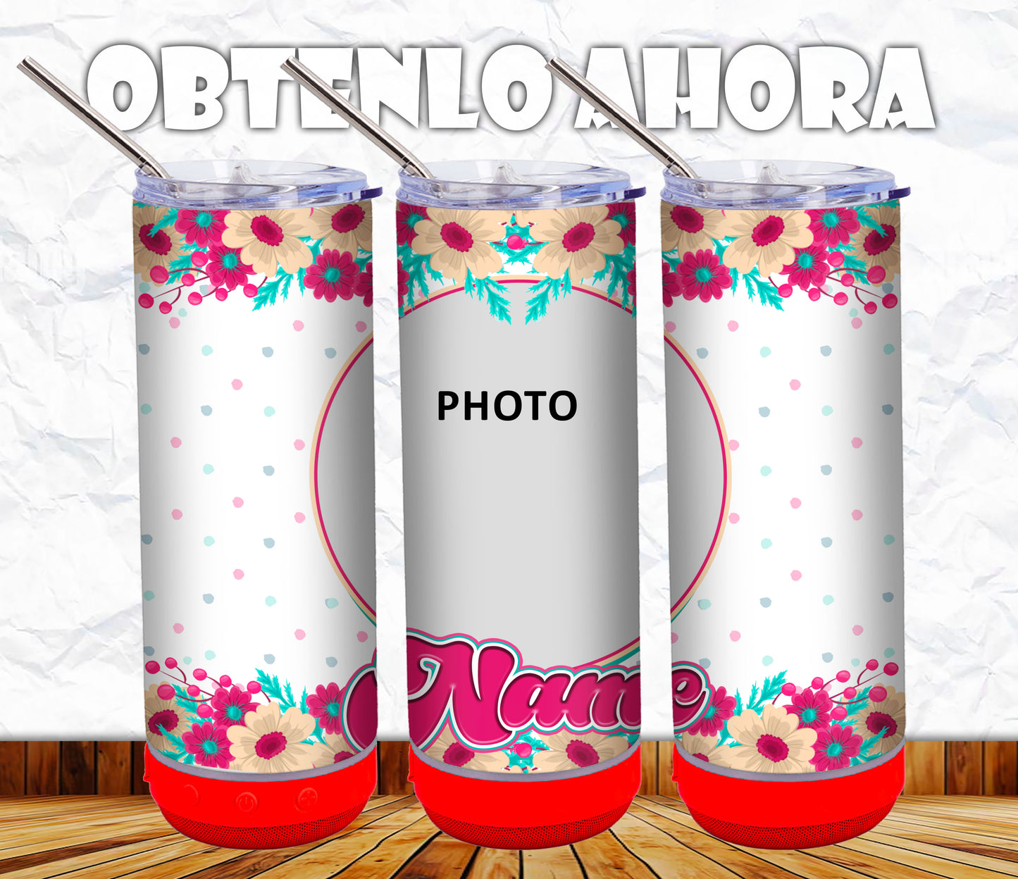 vaso 20oz personalizado bocina p014