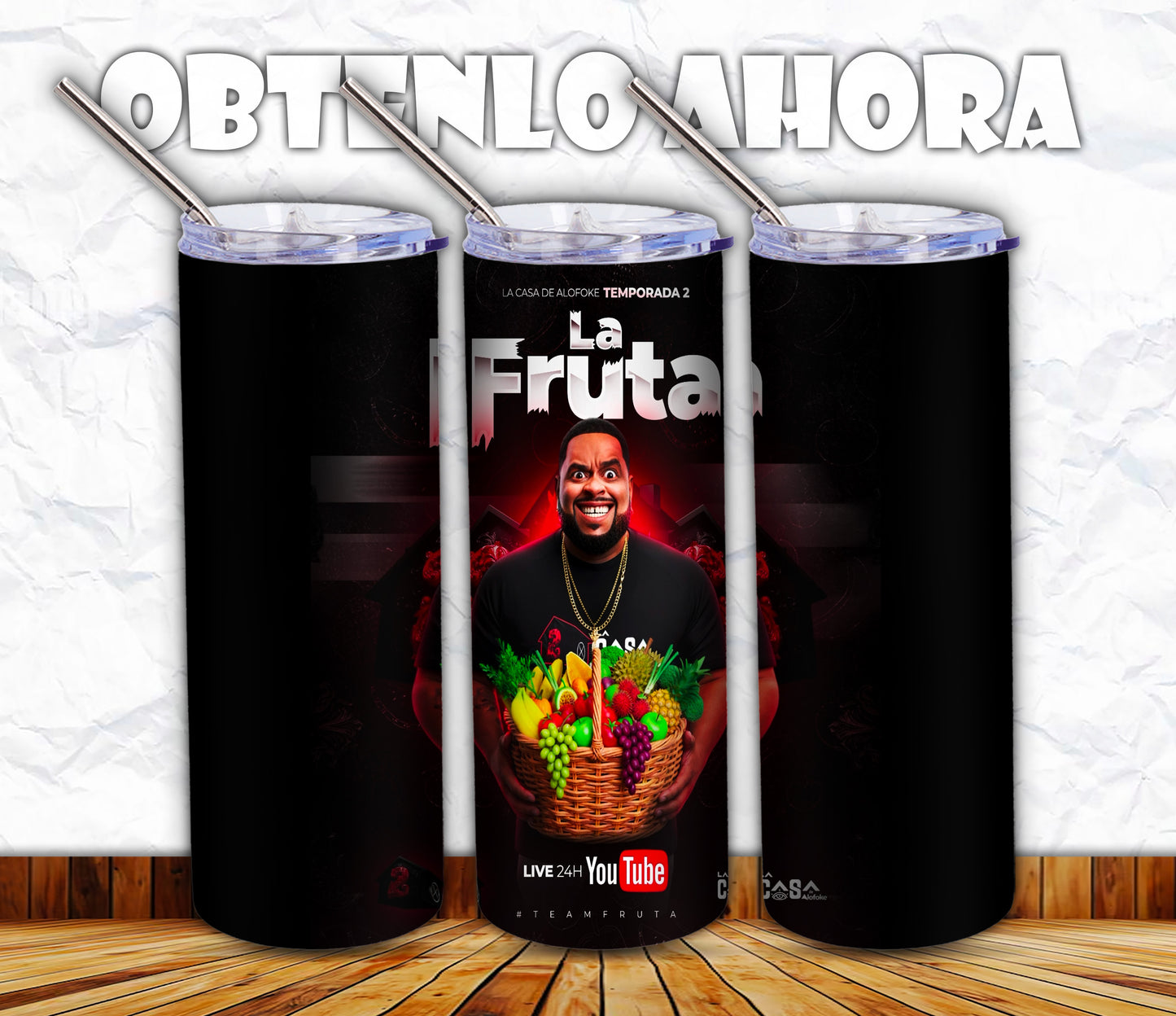 vaso 20oz personalizado La Fruta p036