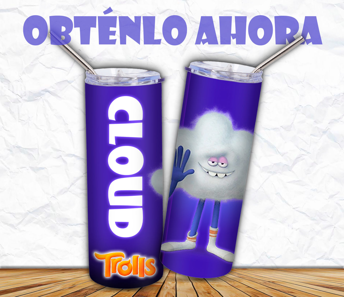 vaso 20oz trolls cloud  a034