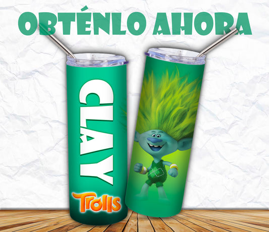 vaso 20oz trolls clay  a039