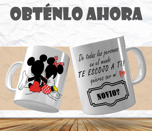 taza 11oz  quiere ser mi Novio?  a060
