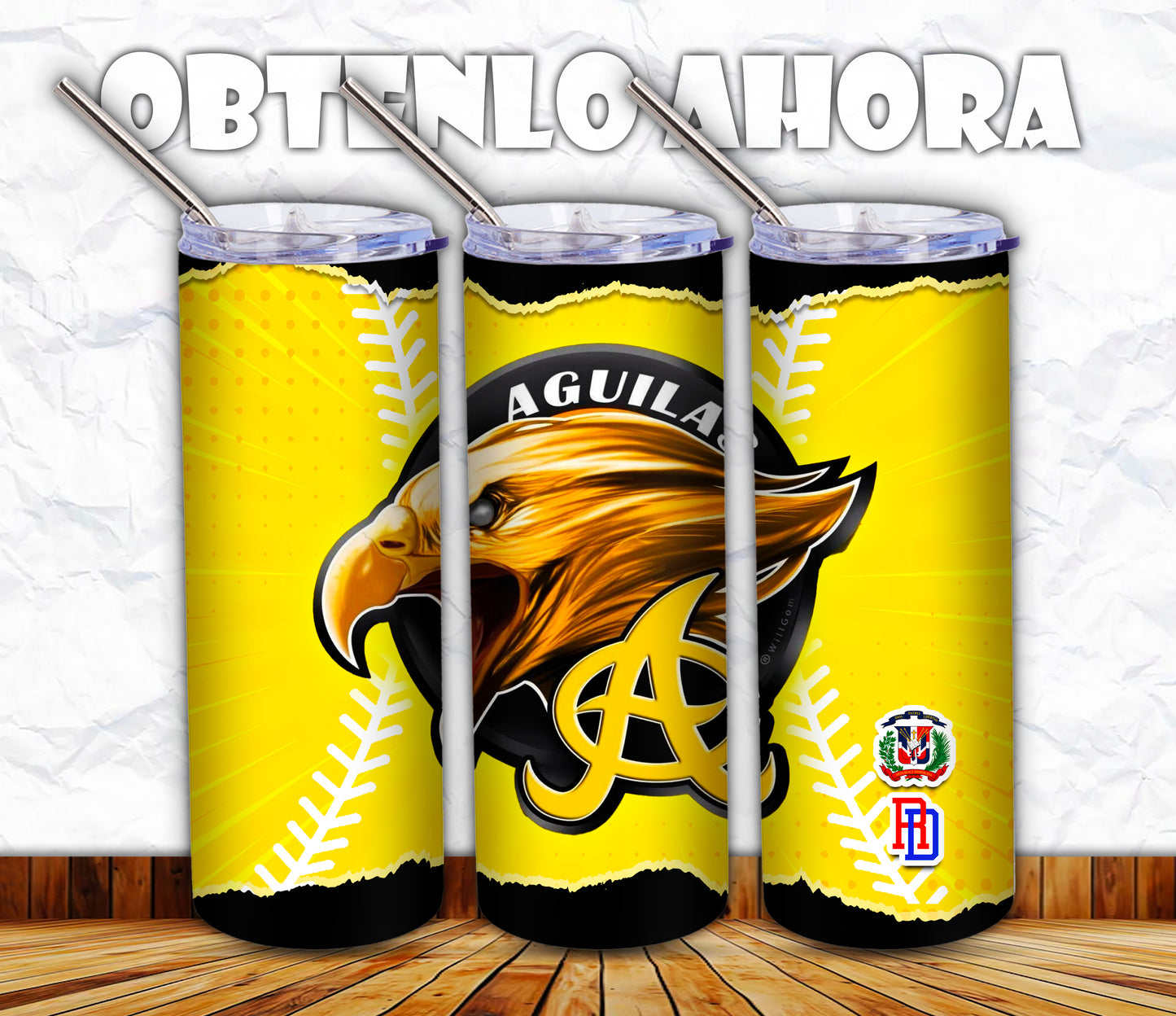 vaso 20oz beisbol dominicano