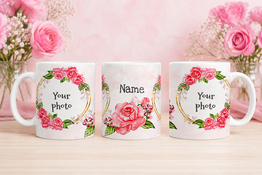 Taza de regalo agrega foto y nombre p052