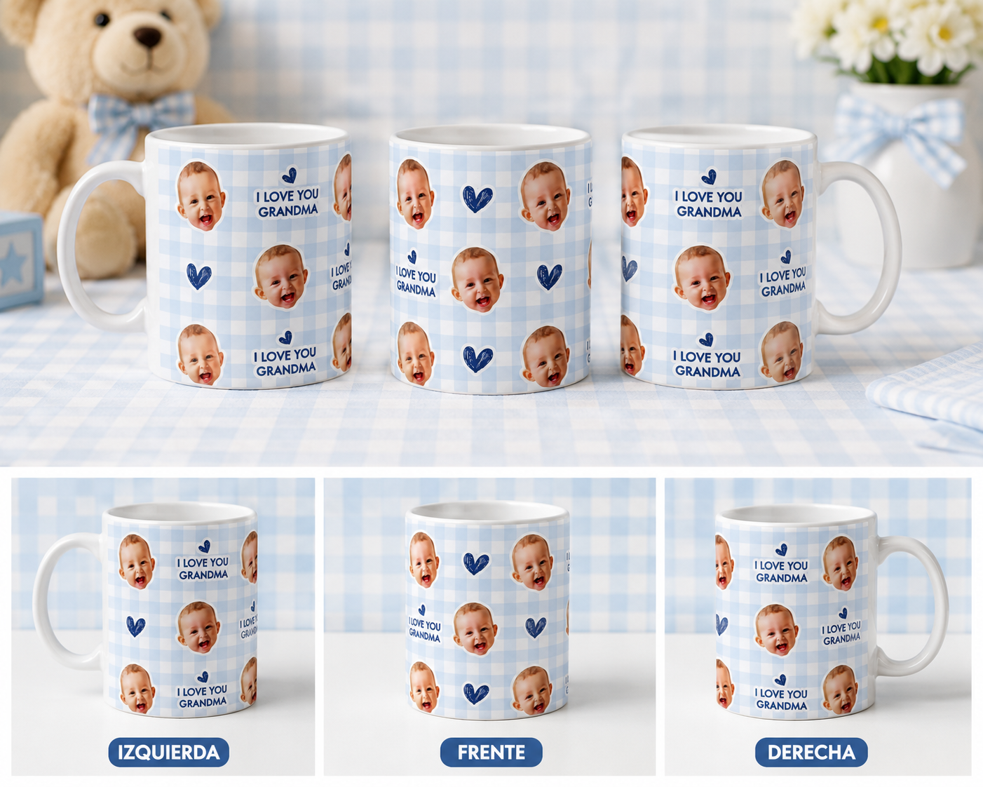 Taza 11oz de niñ@s cambia el rostro al tuyo  a078