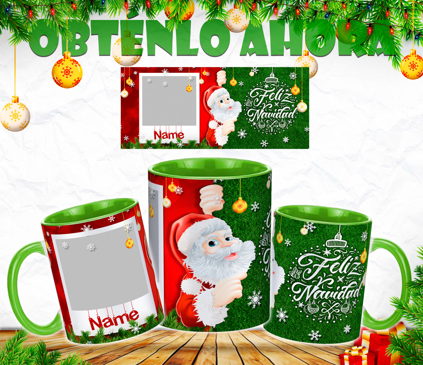 Taza navidad Personalizada 11oz  p005