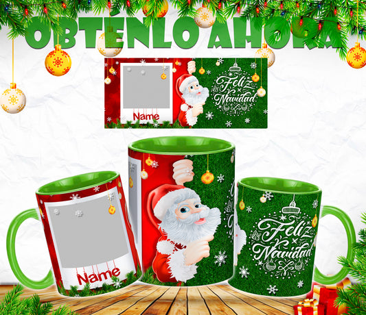 Taza navidad Personalizada 11oz  p005
