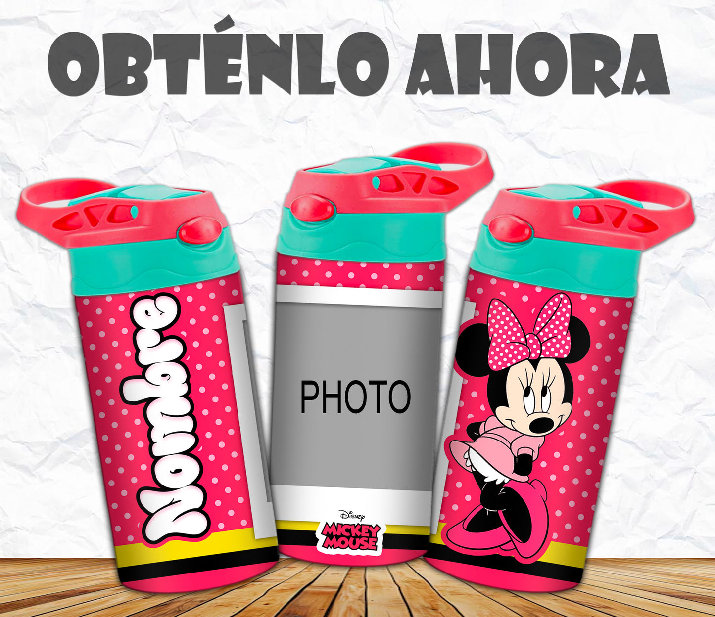 vaso niño personalizado Mickey Mouse 16oz p017