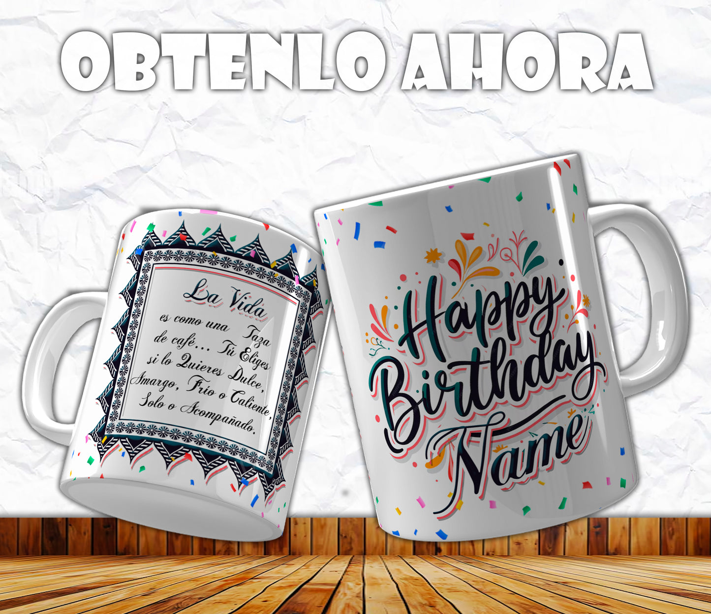 taza personalizada 11oz para cumpleañer@  p024