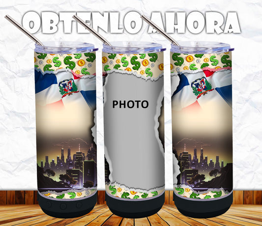vaso 20oz personalizado con bocina p027