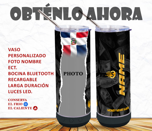 vaso 20oz Personalizado con bocina bluetooth p008