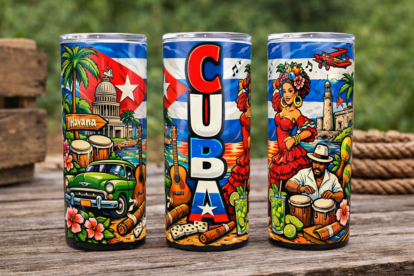 Tumbler 20oz Personalizado con Países  A000