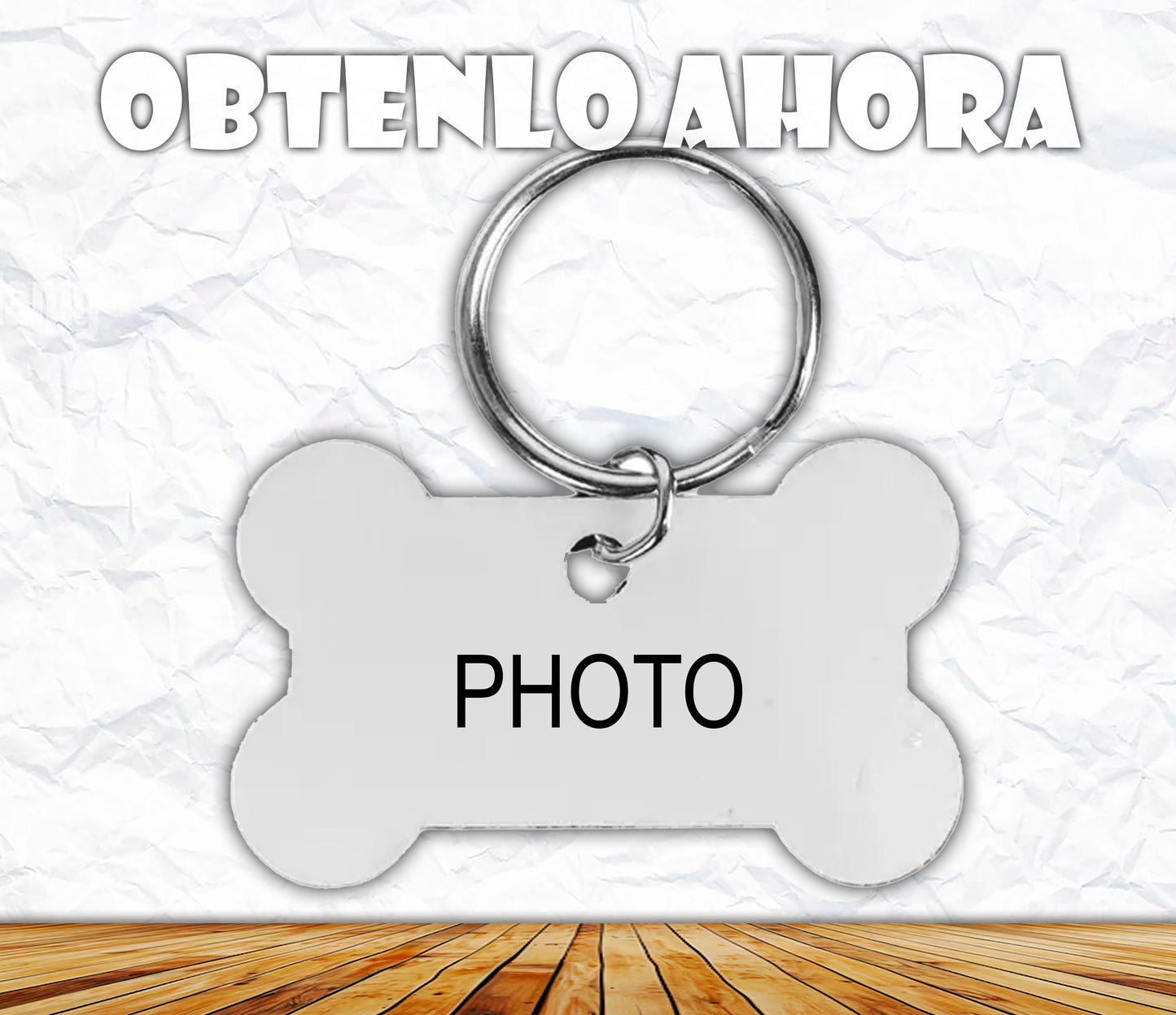 llavero personalizado con foto de metal  p029