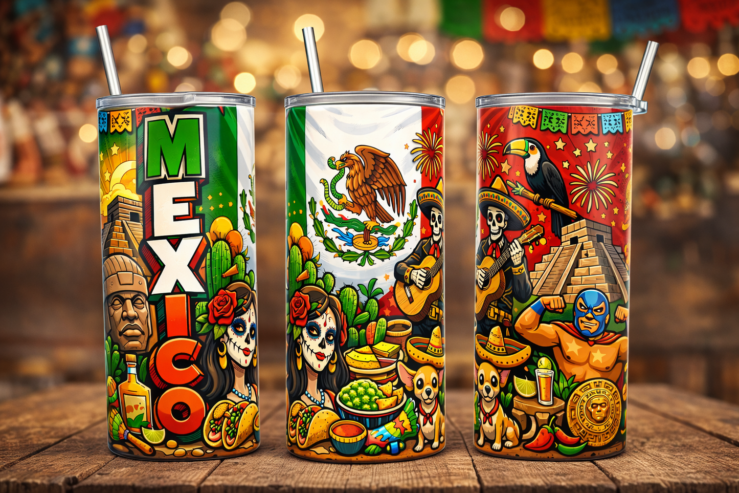 Tumbler 20oz Personalizado con Países  A000