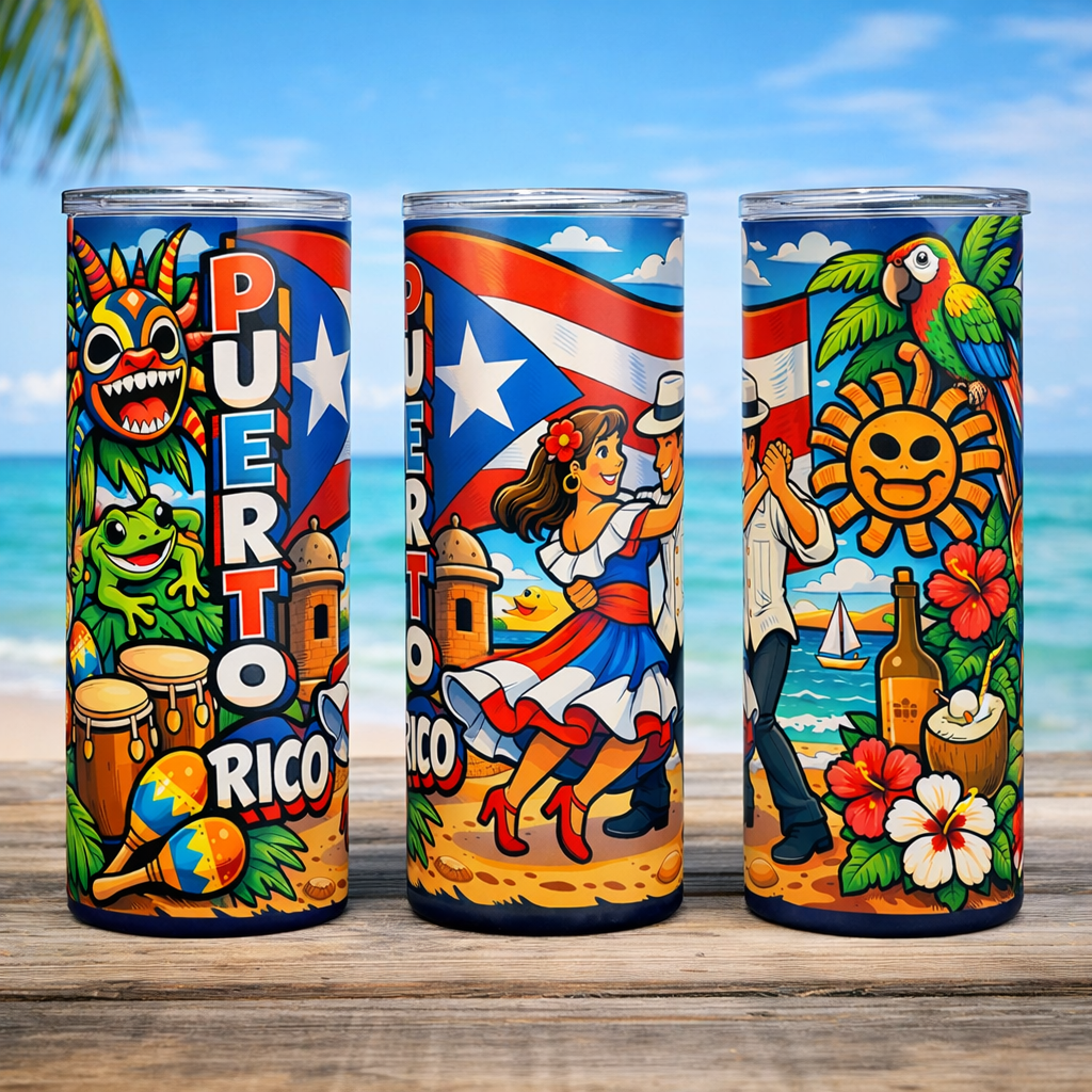 Tumbler 20oz Personalizado con Países  A000