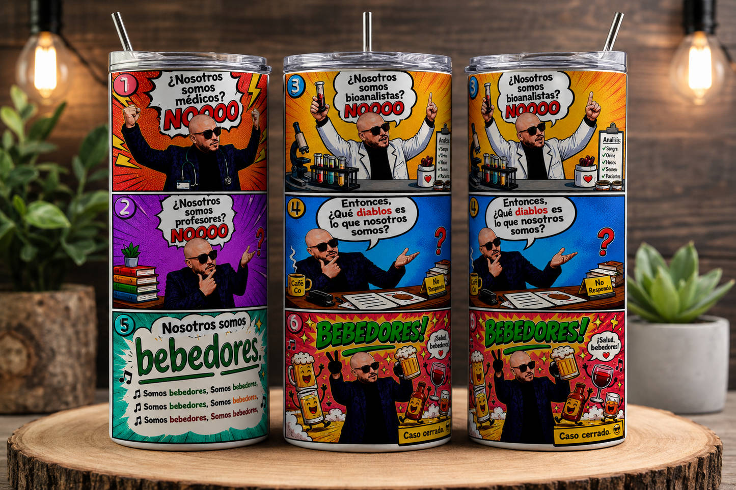 vaso 20oz somos bebedores nacho estrella A074